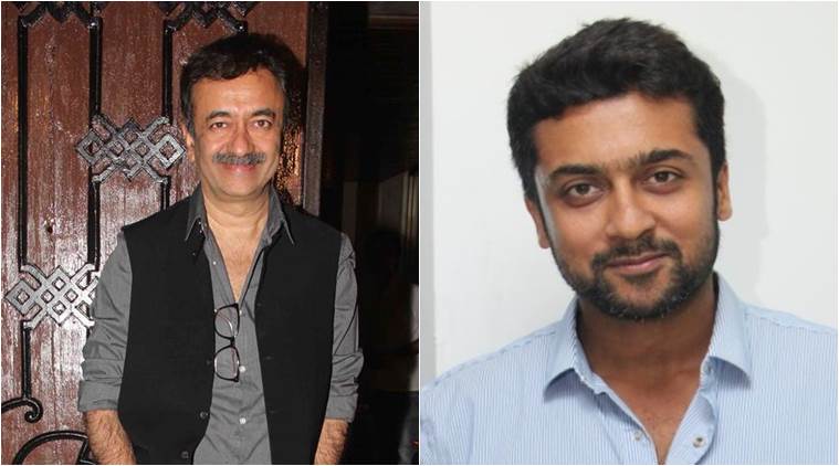 Rajkumar Hirani Suriya at Sanjay Khan's birthday bash