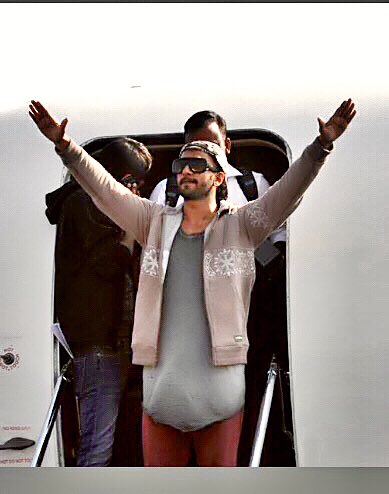 Ranveer Singh arriving at Ittawa