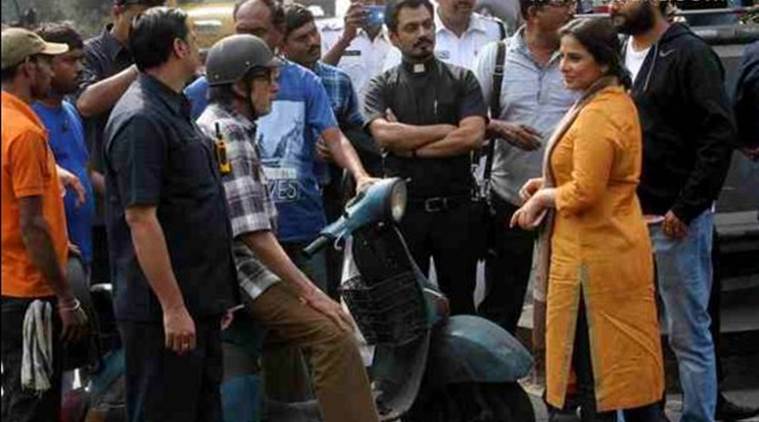 Amitabh Bachchan and Vidya Balan At TE3N Shooting