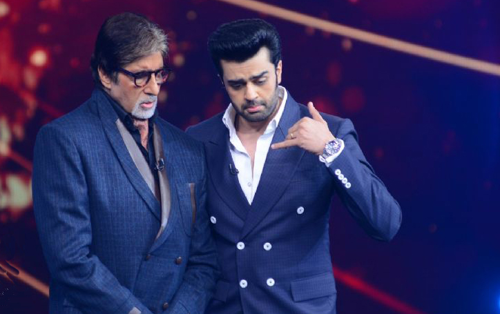 Manish Paul & Amitabh Bachchan