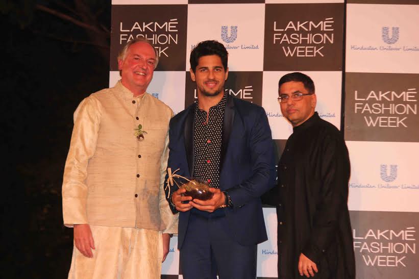 Sidharth Malhotra at Lakme Fashion Week