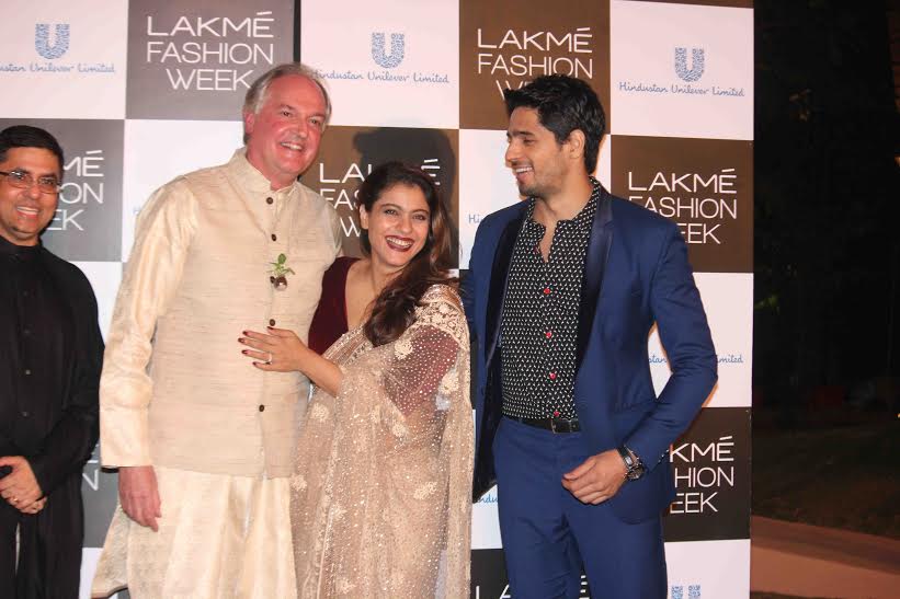 Kajol and Sidharth Malhotra at Lakme Fashion Week