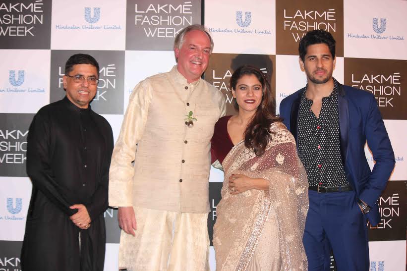 Kajol and Sidharth Malhotra at Lakme Fashion Week