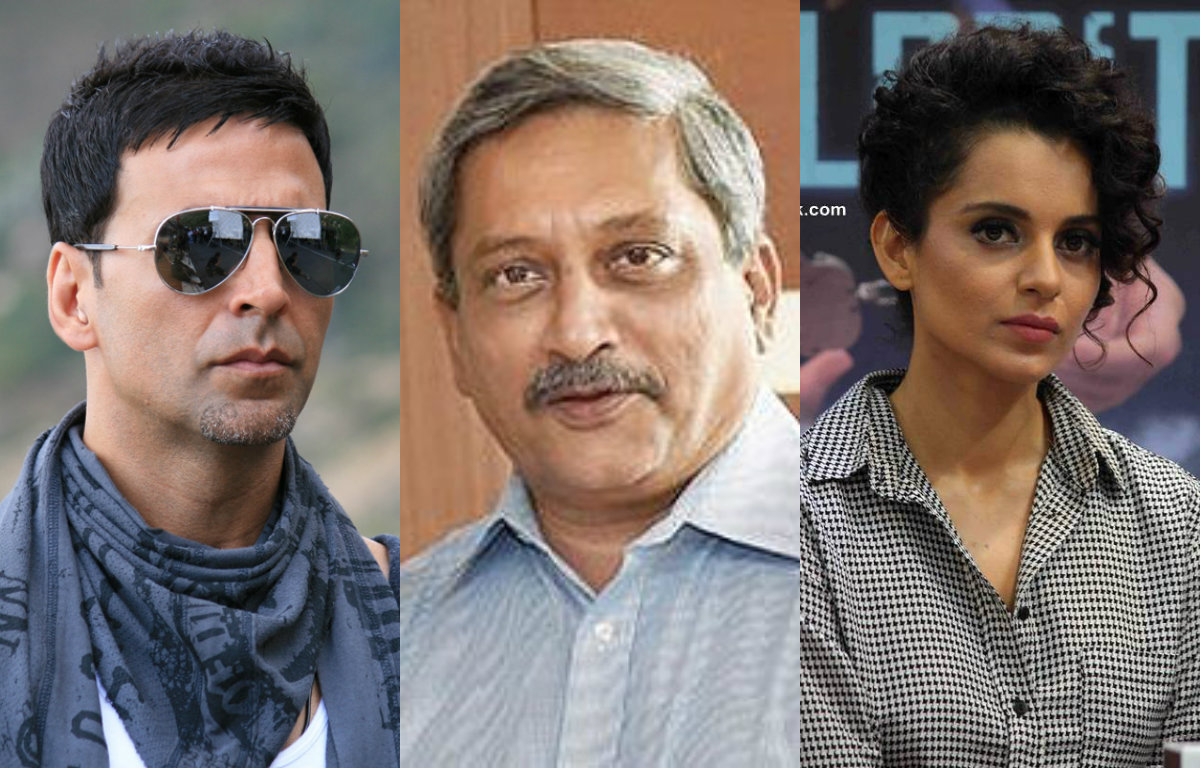 Manohar Parrikar on Akshay Kumar and Kangana Ranaut