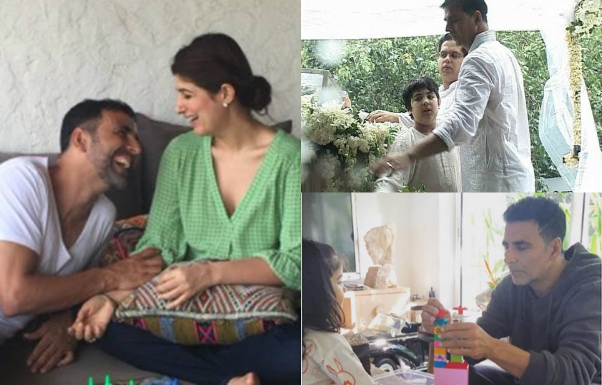 Akshay Kumar with family