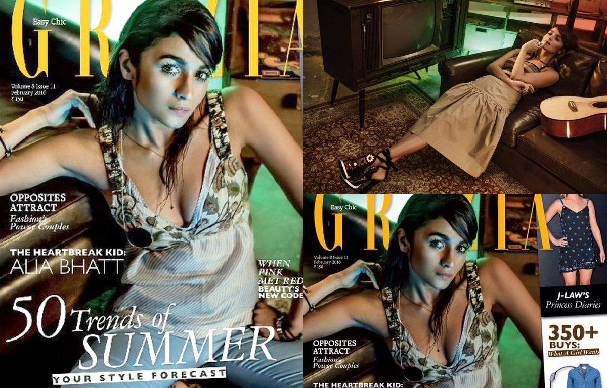 Alia Bhatt on Grazia Cover