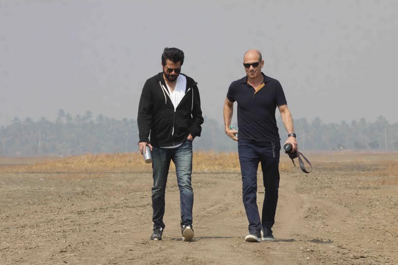 Anil Kapoor and his team during the shoot of '24' season 2