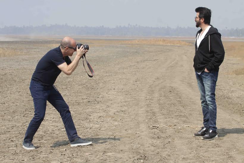 Anil Kapoor and his team during the shoot of '24' season 2