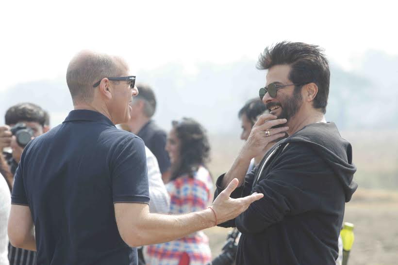Anil Kapoor and his team during the shoot of '24' season 2