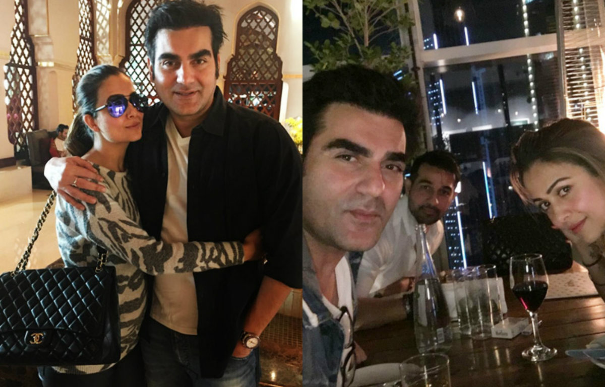 Arbaaz Khan with Amrita Arora and her husband
