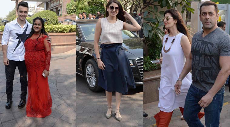 Arpita, Aayush, Salman, Sangeeta