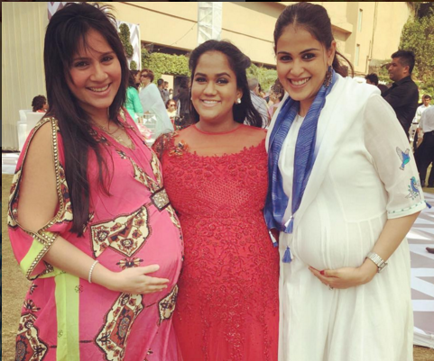 Arpita Khan with Genelia and Kaanchi Kaul