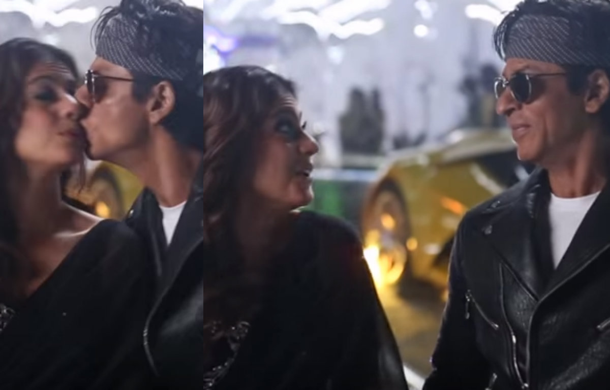 Kajol and SRK 'accidental' kiss