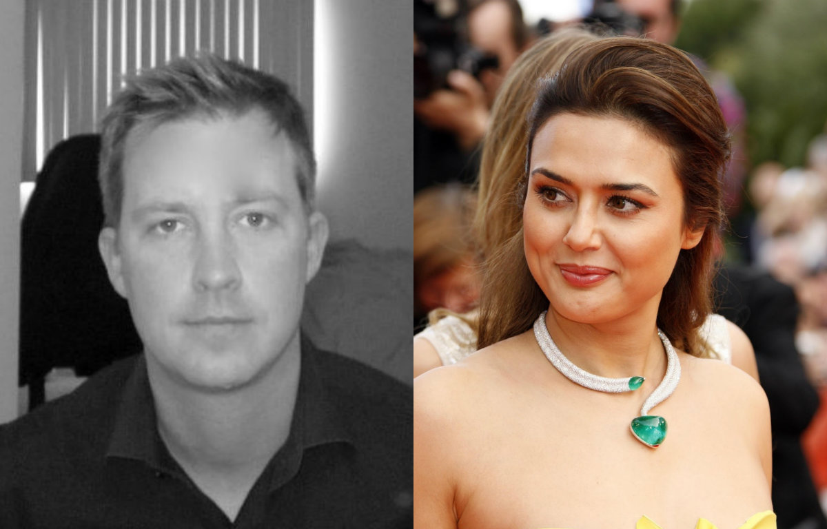 Gene Goodenough and Preity Zinta