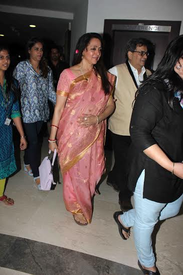 Hema Malini and Subhash Ghai at Whistling Woods International