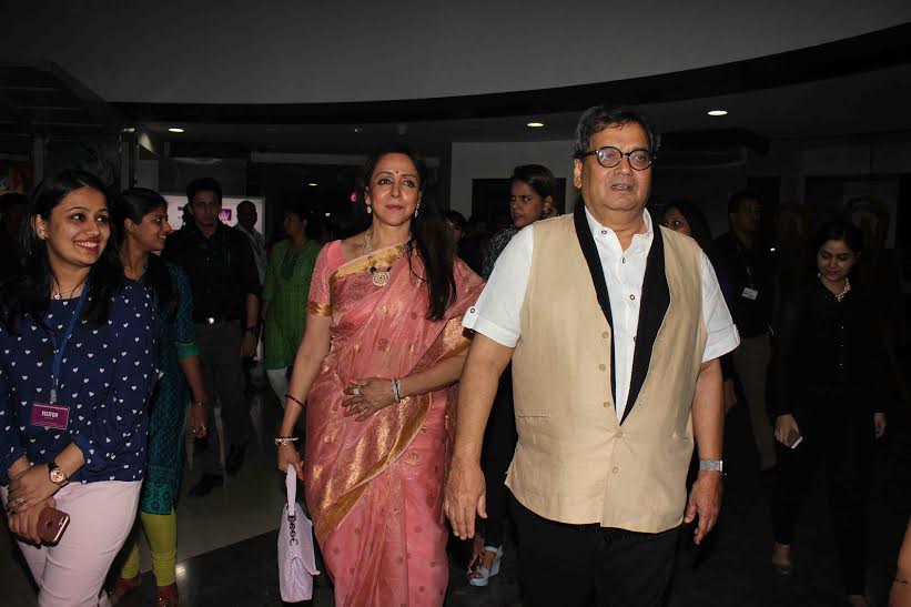 Hema Malini and Subhash Ghai at Whistling Woods International