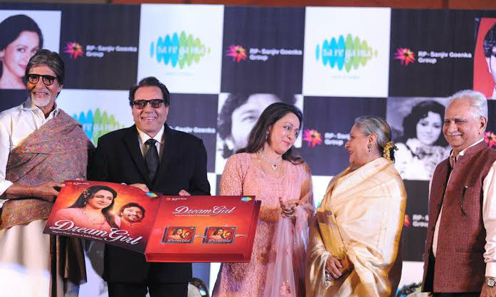 The team of 'Sholay' revisited at Hema Malini's music album release