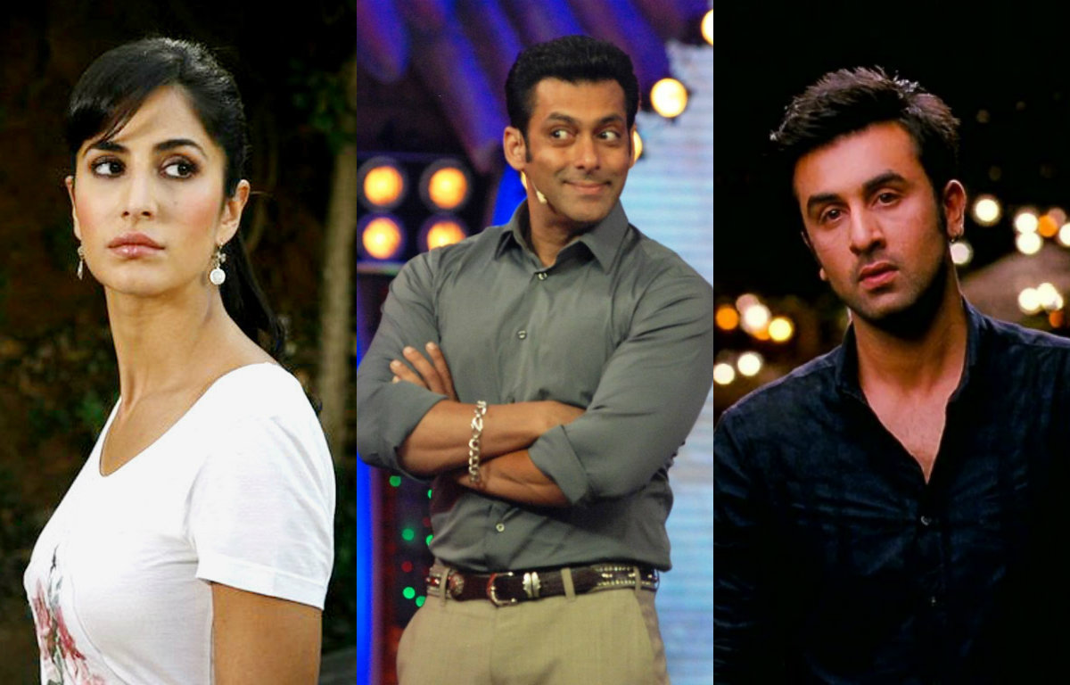Katrina Kaif, Salman Khan and Ranbir Kapoor