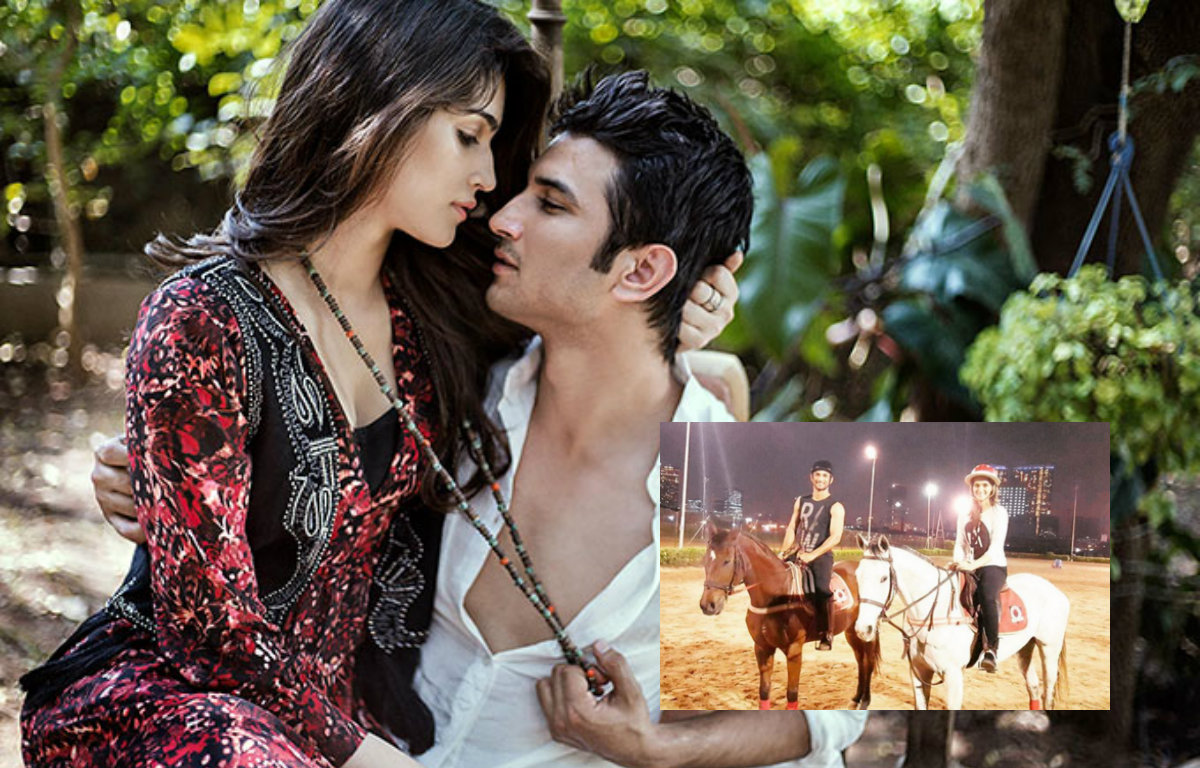 Snapped: Kriti Sanon goes horse riding with Sushant Singh Rajput