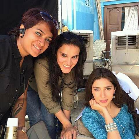 Mahira Khan on Raees sets