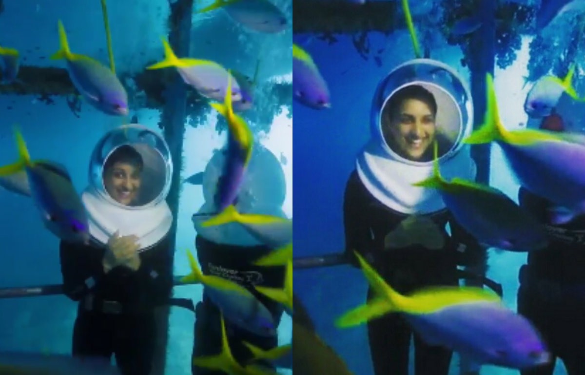 Parineeti Chopra snorkelling