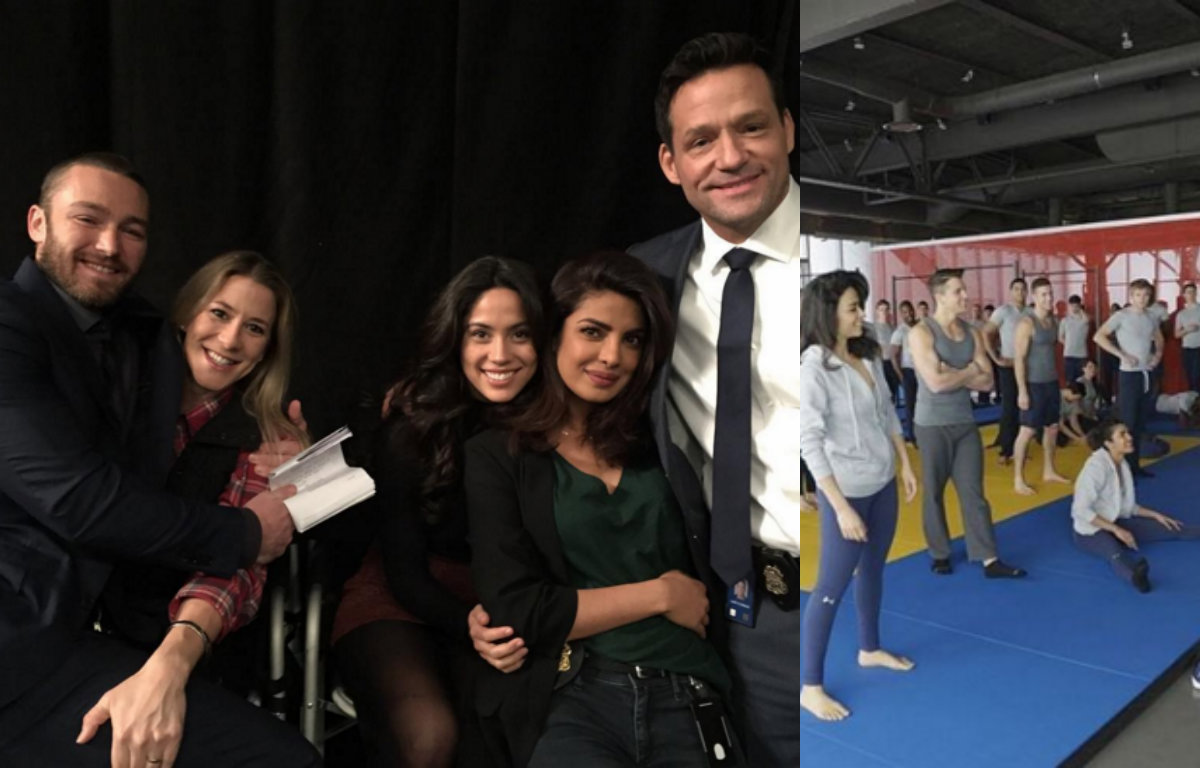 Priyanka Chopra with Quantico team