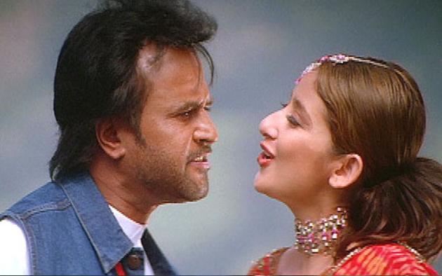Rajinikanth and Manisha Koirala in Baba