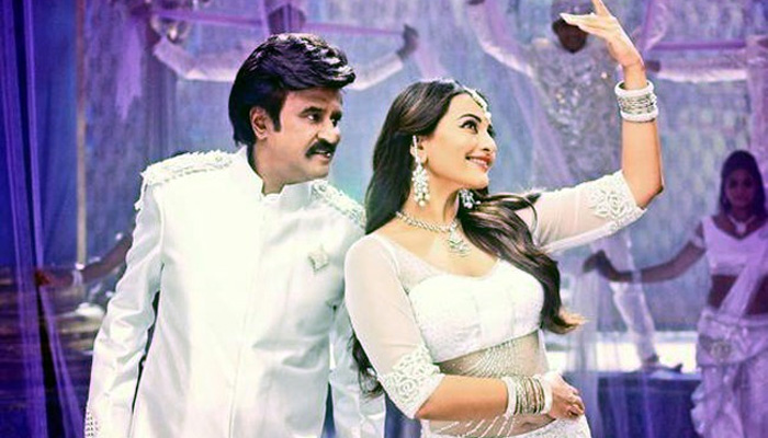 Rajinikanth and Sonakshi Sinha
