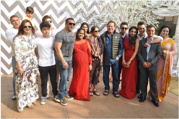 Salman Khan at Arpita Khan's baby shower