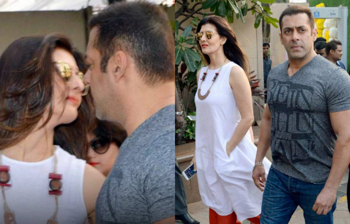 Caught In Action - Salman Khan's candid moment with ex-girlfriend Sangeeta Bijlani