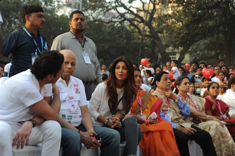 Shilpa Shetty Kundra and Ness Wadia attends 'Little Hearts Marathon 2016'