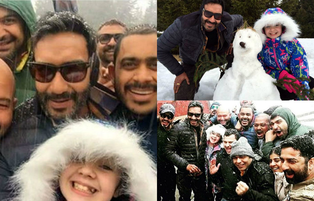 Ajay Devgn's fun time with 'Team Shivaay'