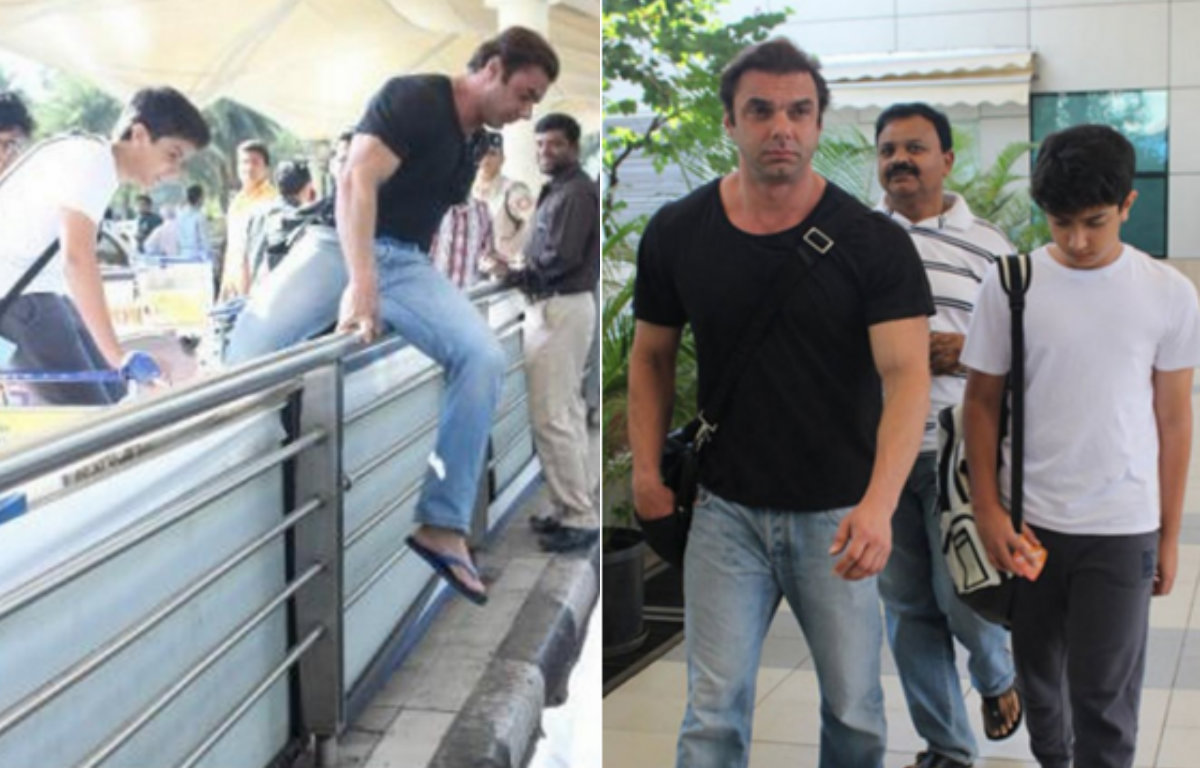 Spotted: Sohail Khan and his son caught in action at the airport
