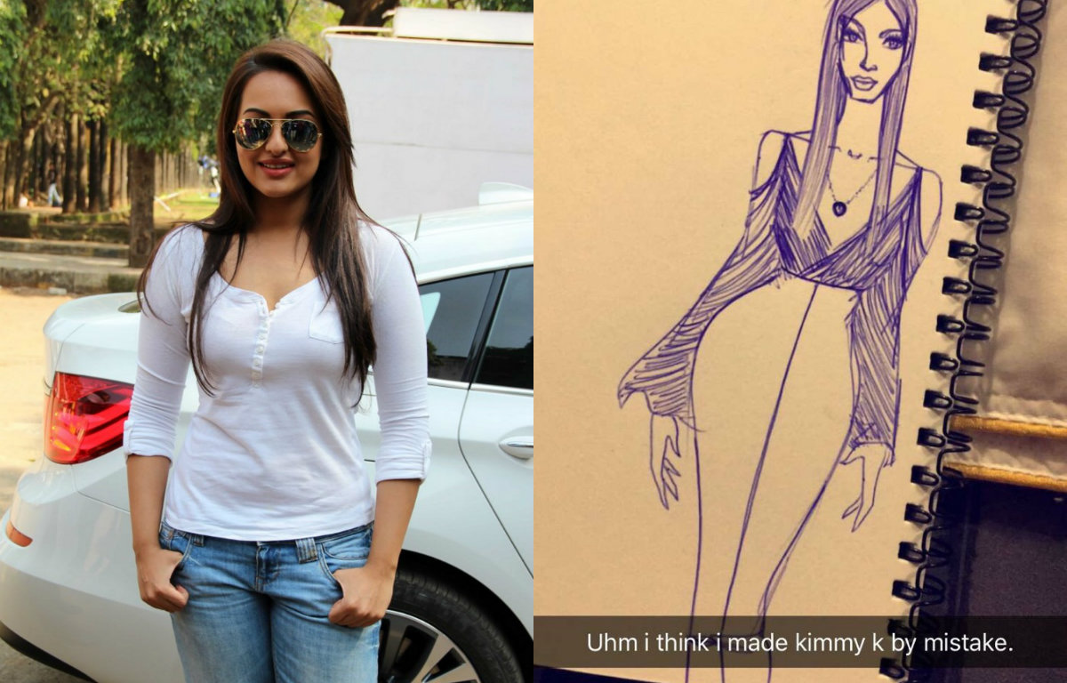 Sonakshi Sinha drawing
