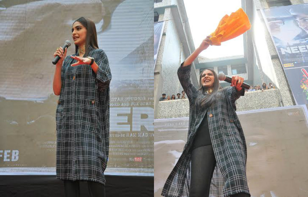 Sonam Kapoor at college festival