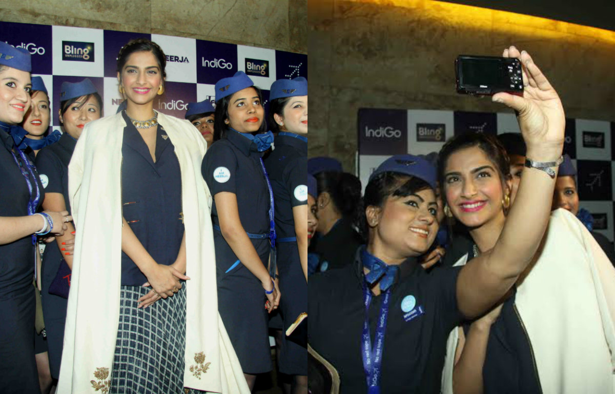 In Pictures: Sonam Kapoor attends a special screening of 'Neerja' for Air Hostesses