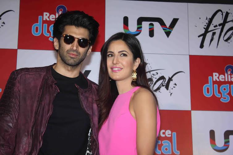 Aditya Roy Kapur and Katrina Kaif at promotional event for 'Fitoor'