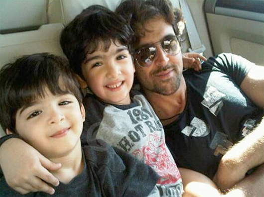 Hrithik Roshan with Sons