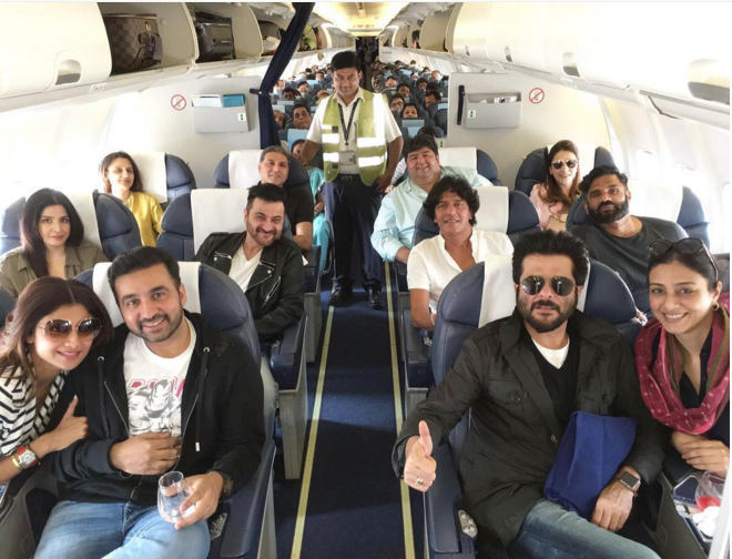 Shilpa Shetty and Raj Kundra's 'first class' journey with 'first class' friends