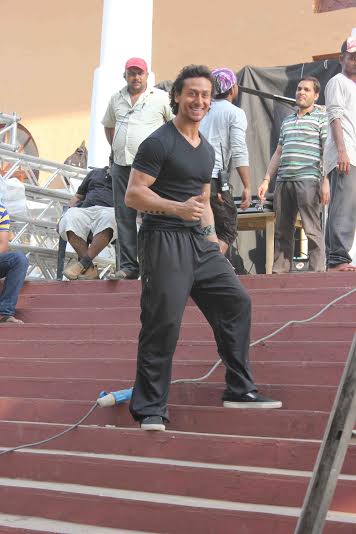 Media interaction with Tiger Shroff on the sets of 'Baaghi'