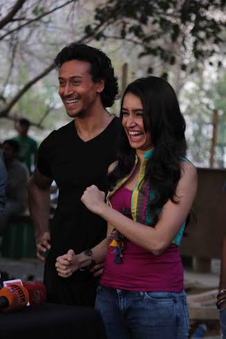 Media interaction with Tiger Shroff on the sets of 'Baaghi'
