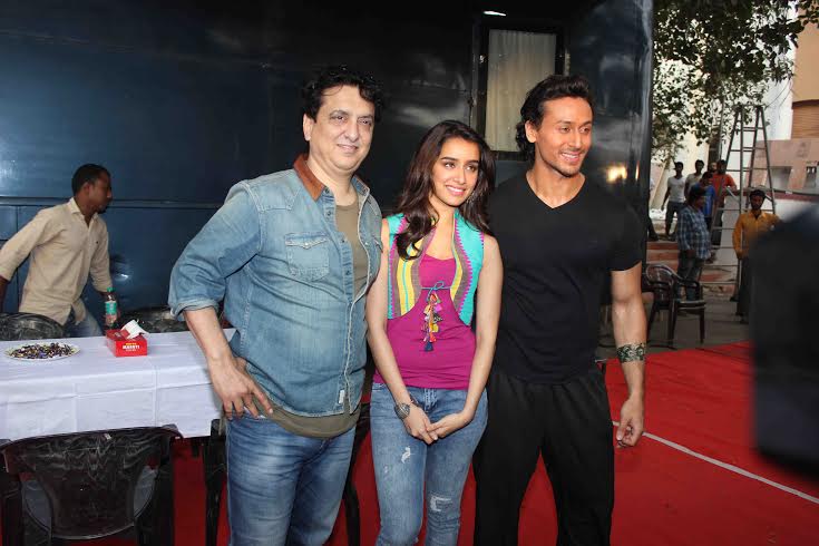 Media interaction with Tiger Shroff on the sets of 'Baaghi'