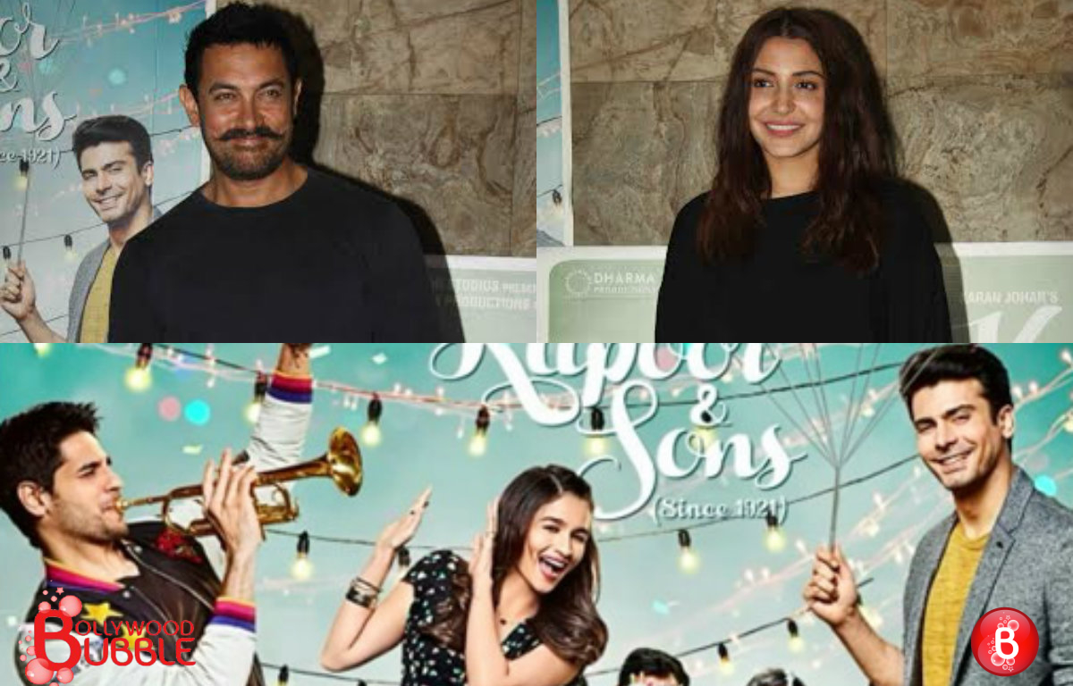 In Pictures: Aamir Khan and Anushka Sharma attend the special screening of 'Kapoor & Sons'