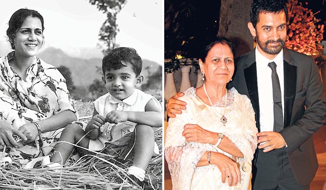 Aamir Khan with mother