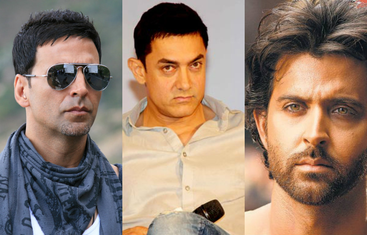 Akshay Kumar, Aamir Khan and Hrithik Roshan