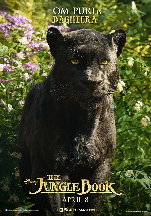 Om Puri as Bagheera in Jungle Book