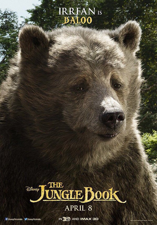 Irrfan Khan as Baloo in Jungle Book
