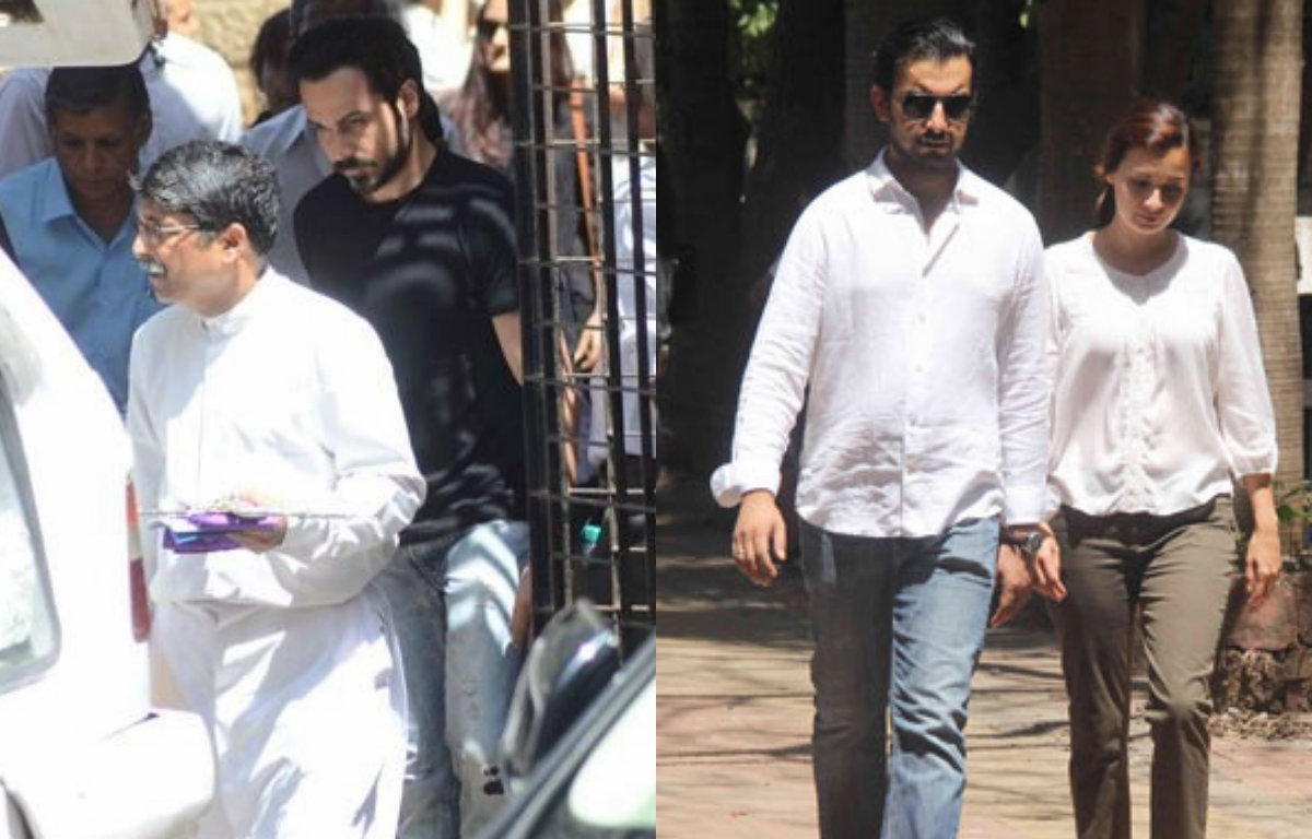 In Pictures: Dia Mirza, Mahesh Bhatt and others at Emraan Hashmi's mother's funeral