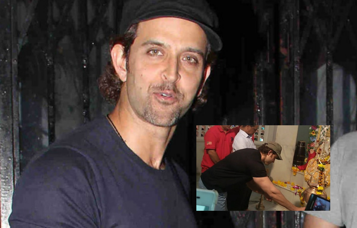 Hrithik Roshan in temple