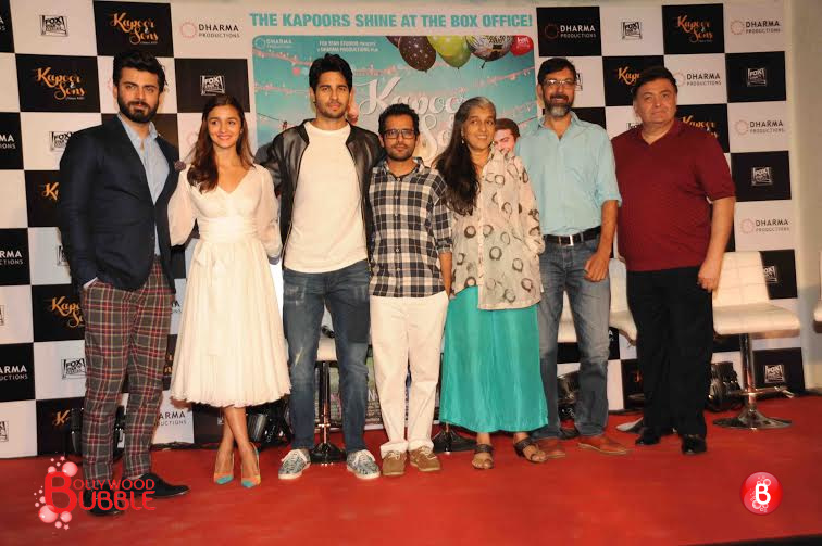 Team 'Kapoor & Sons' celebrates the film's success